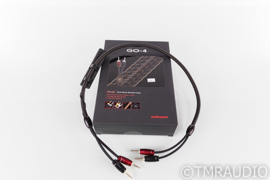 AudioQuest GO-4 Speaker Cable; 1m Single Cable; 72v DBS