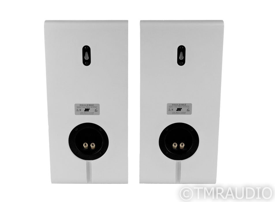 Jean-Marie Reynaud Folia Jubile Bookshelf Speakers; Pearl White Pair