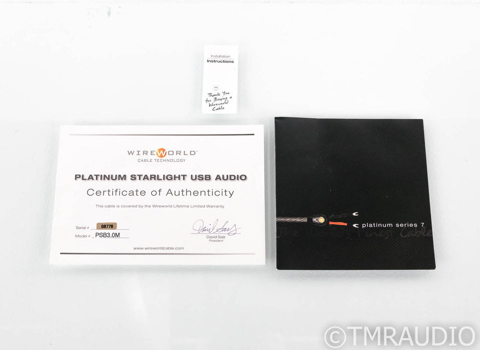WireWorld Platinum Starlight 7 USB Cable; 2m Digital Interconnect