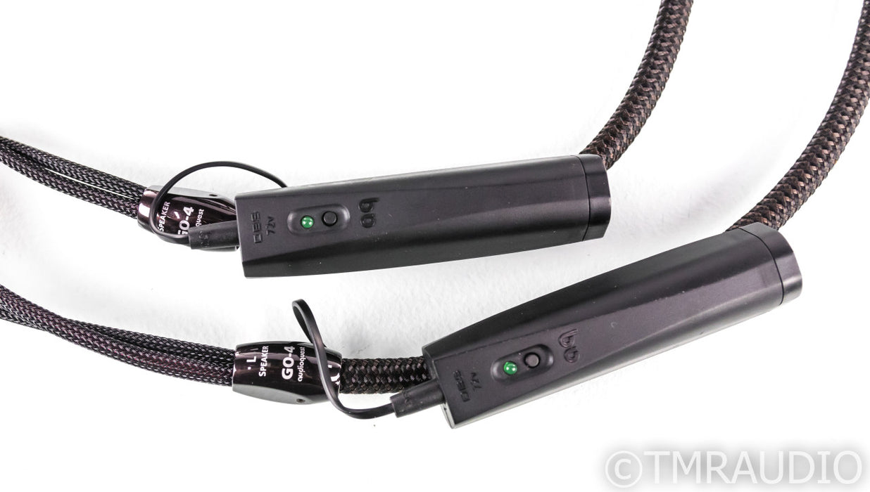 AudioQuest GO-4 Speaker Cables; 18ft Pair; Silver Plated; 72v DBS