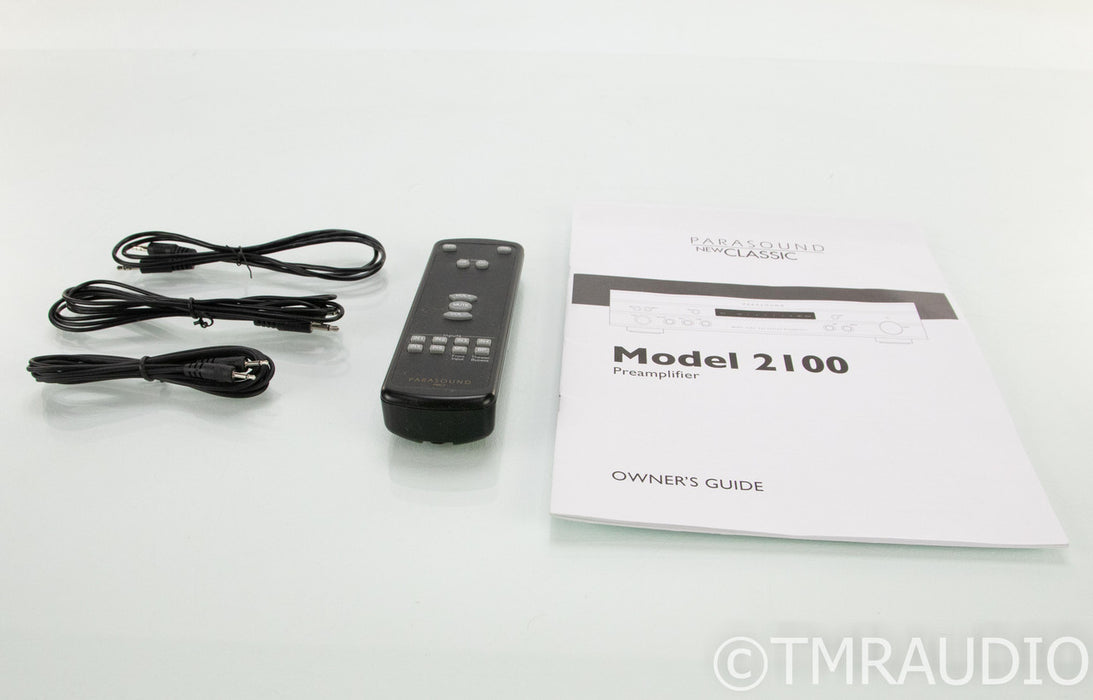 Parasound Model 2100 2.1 Channel Preamplifier; Remote