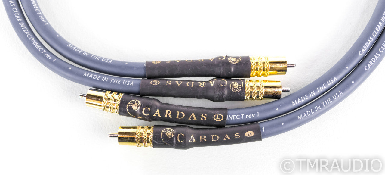 Cardas Clear RCA Cables; 1m Pair Interconnects; rev1