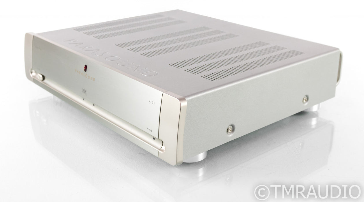 Parasound Halo A 23 Stereo Power Amplifier; Silver; A23
