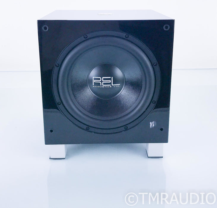 REL T7 8" Powered Subwoofer; Gloss Black; T-7