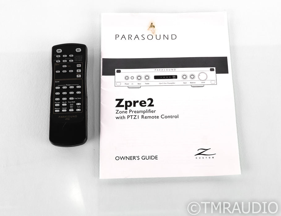 Parasound Zpre2 Stereo Preamplifier; Remote
