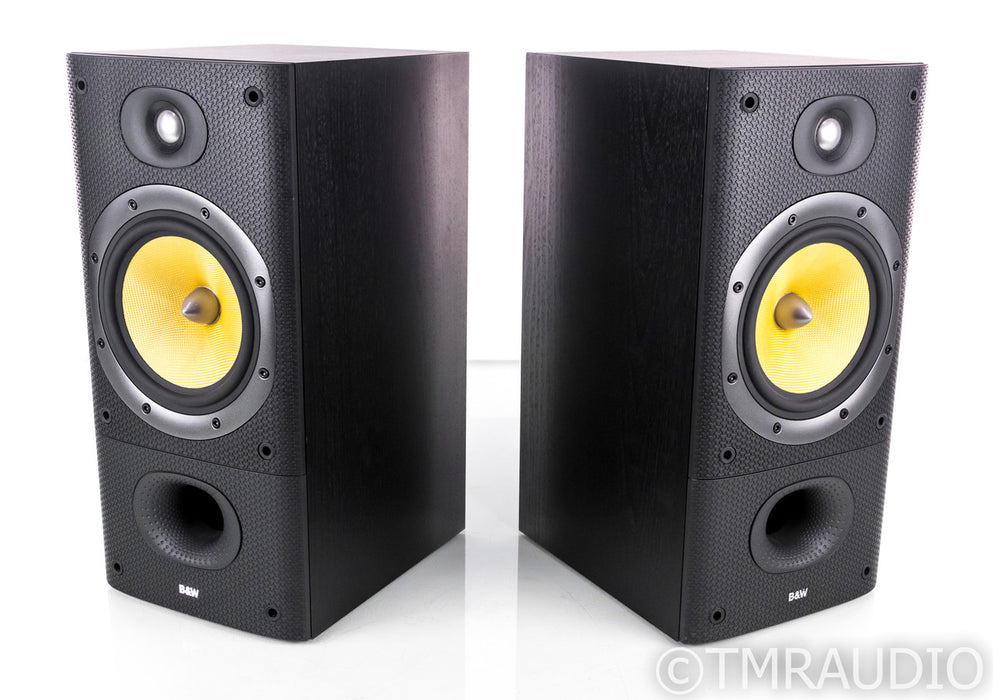 B&W DM602 S3 Bookshelf Speakers; Black Ash Pair; DM-602S3