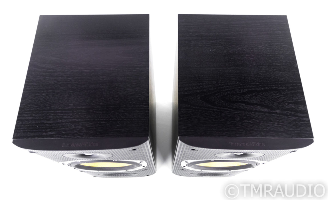 B&W DM602 S3 Bookshelf Speakers; Black Ash Pair; DM-602S3