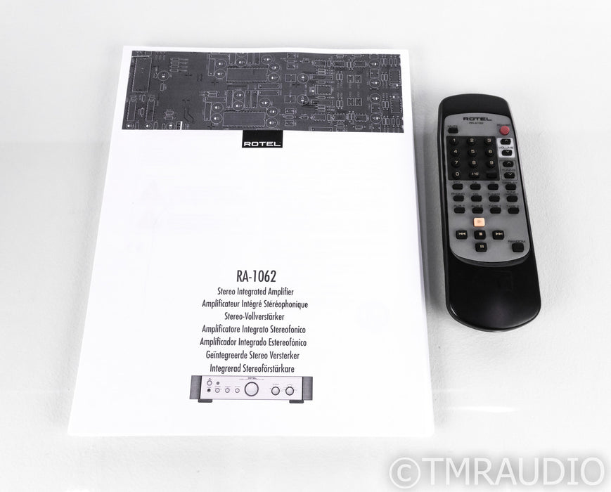 Rotel RA-1062 Stereo Integrated Amplifier; RA1062; Remote; MM Phono