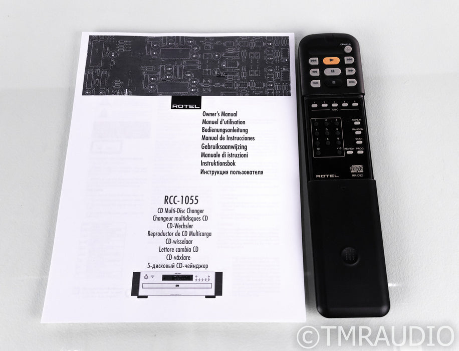 Rotel RCC-1055 5-Disc CD Changer; RCD1055; Remote