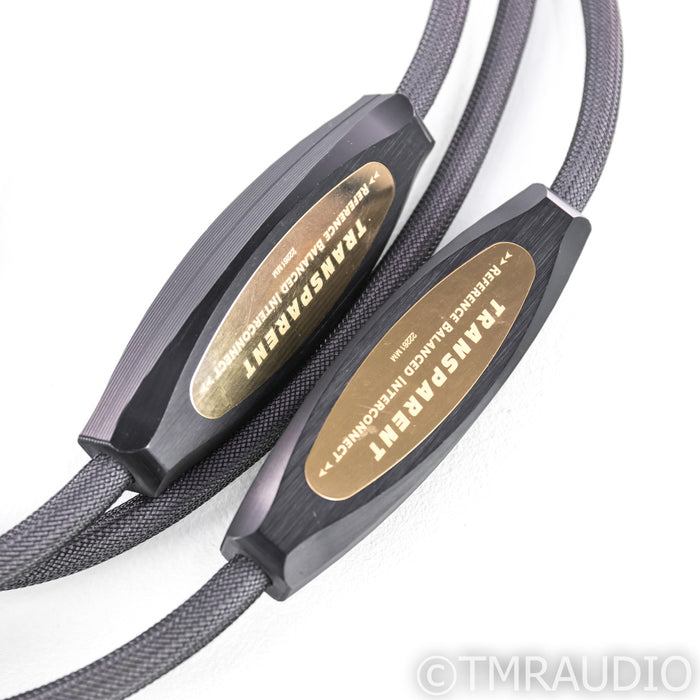 Transparent Audio Reference Balanced XLR Cables; 6ft Pair Interconnects