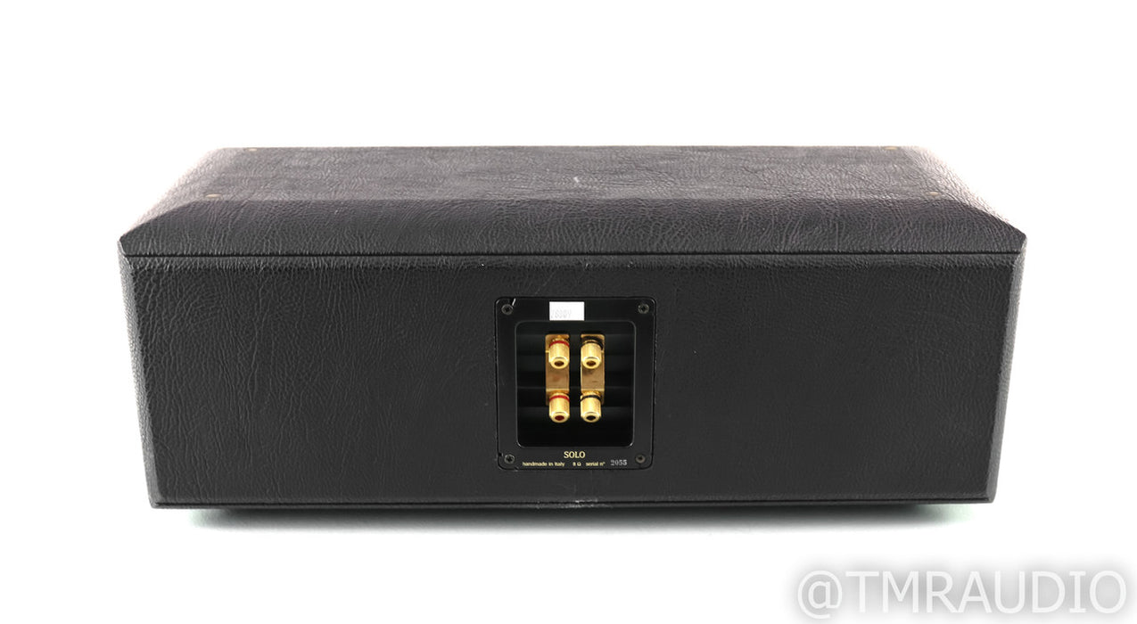 Sonus Faber Solo Center Channel Speaker; Black Leather