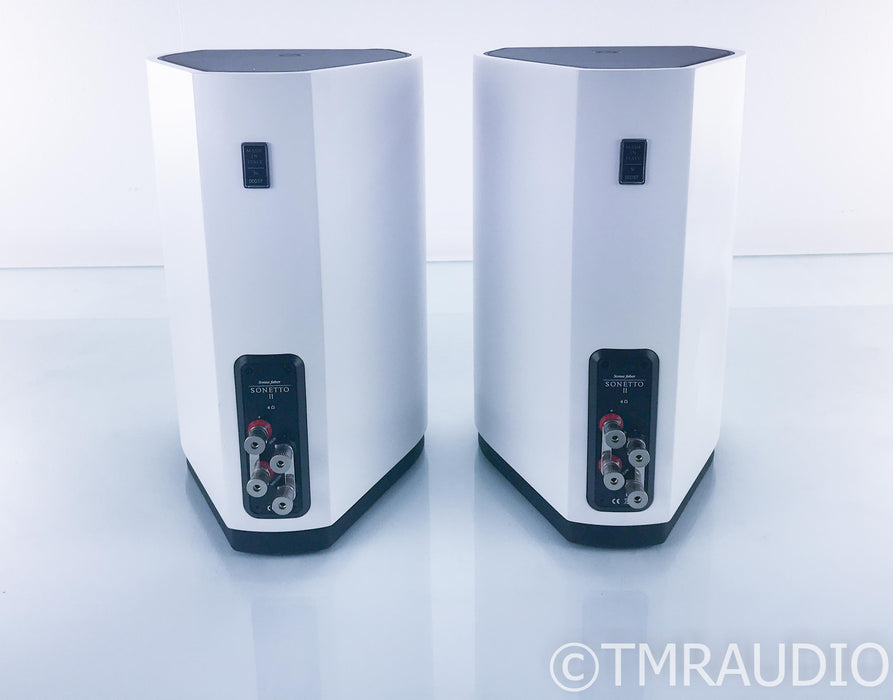 Sonus Faber Sonetto II Bookshelf Speakers; White Pair