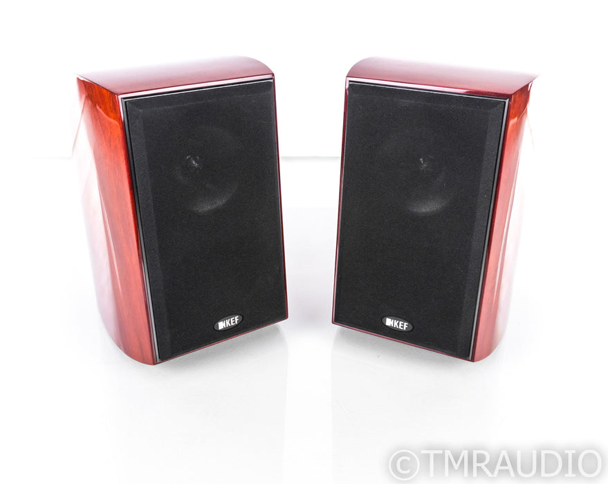 KEF XQ10 Bookshelf Speakers; Khaya Mahogany Pair