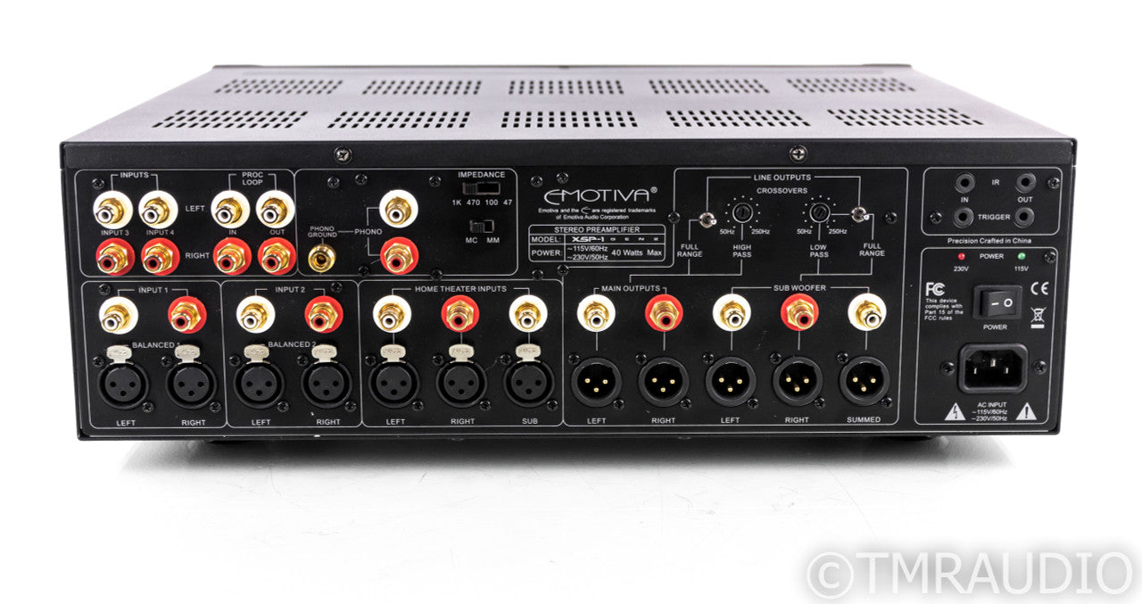 Emotiva XSP-1 Gen 2 Differential Reference Preamplifier; 2.1 Channel