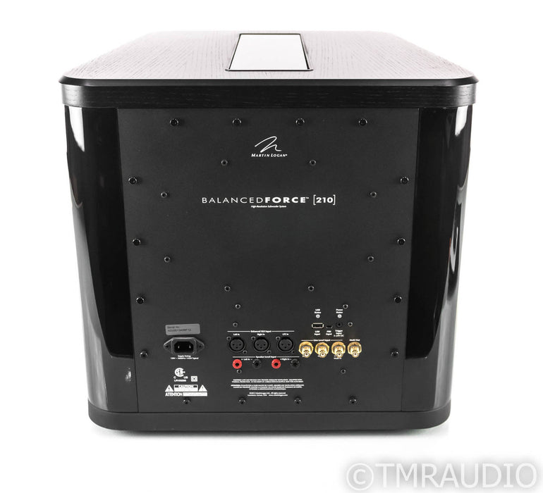 Martin Logan Balanced Force 210 10" Powered Subwoofer; Black Ash