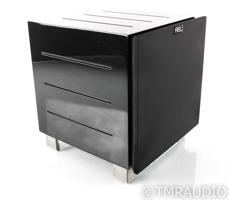 REL R-305 10" Powered Subwoofer; Piano Black; R305