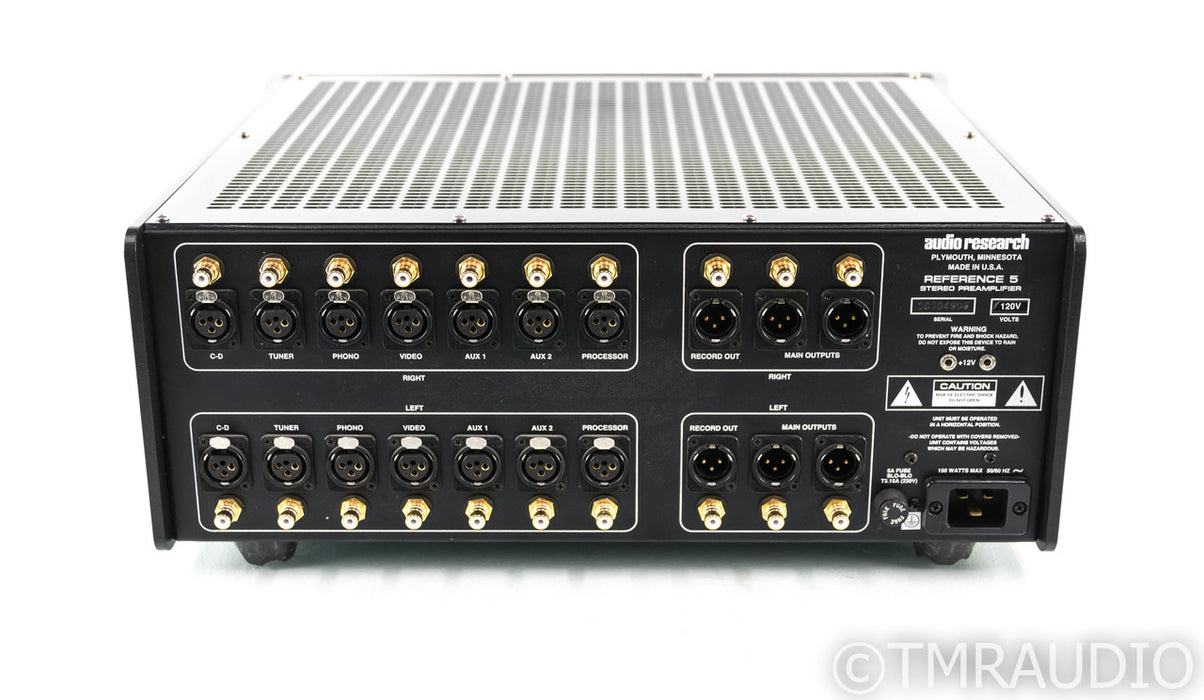 Audio Research Reference 5 Stereo Tube Preamplifier; REF5; Silver; Remote