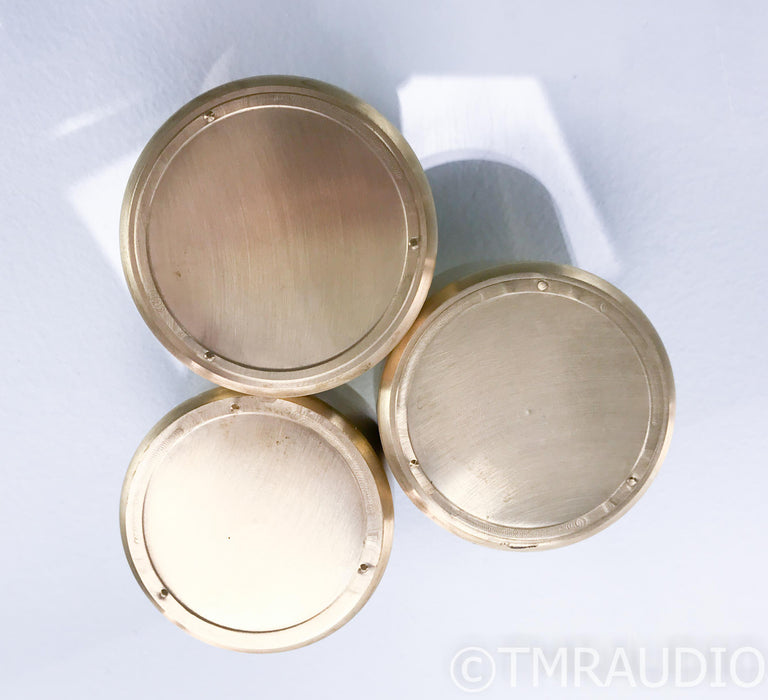 Mapleshade Micropoint Heavyfoot Brass Isolation Feet; Set of 3