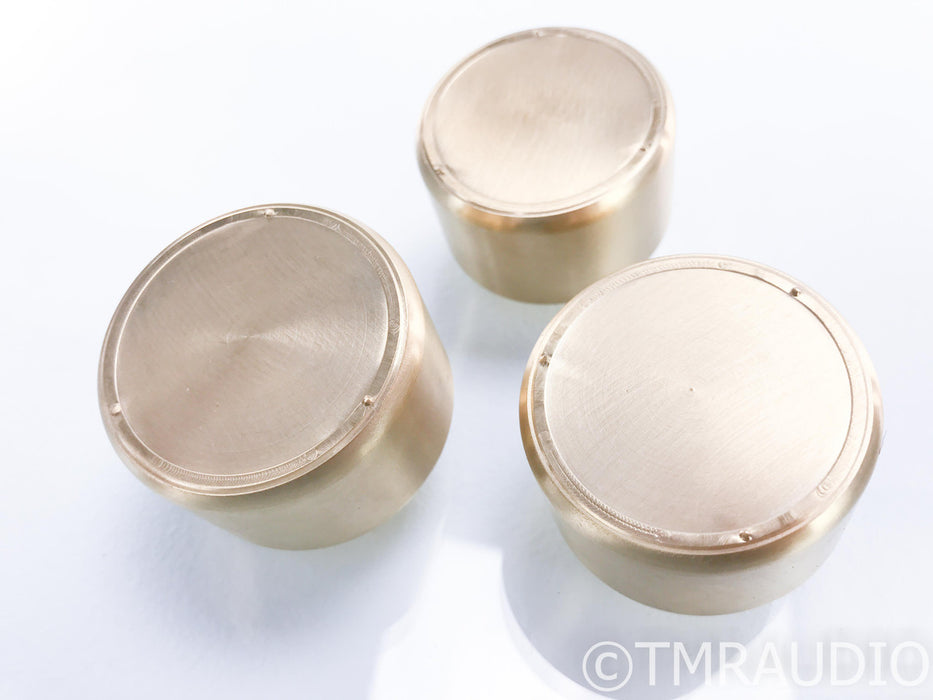 Mapleshade Micropoint Surefeet Brass Isolation Feet; Set of 3