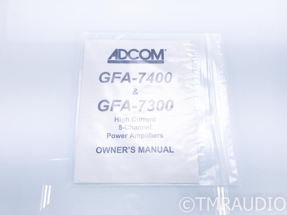 Adcom GFA-7400 5 Channel Power Amplifier; GFA7400