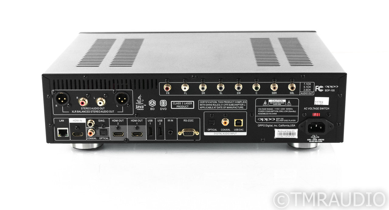Oppo BDP-105 Universal Blu-Ray Player; BDP105; Remote (1/4)
