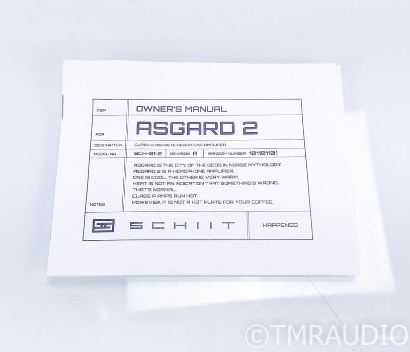 Schiit Asgard 2 Headphone Amplifier