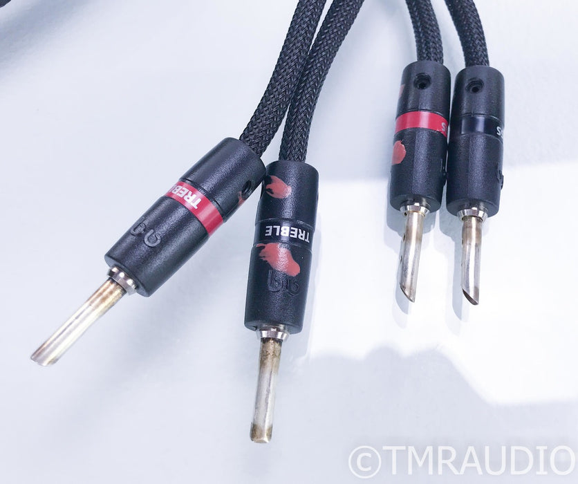 Audioquest Oak Bi-wire Speaker Cables; 8ft Pair