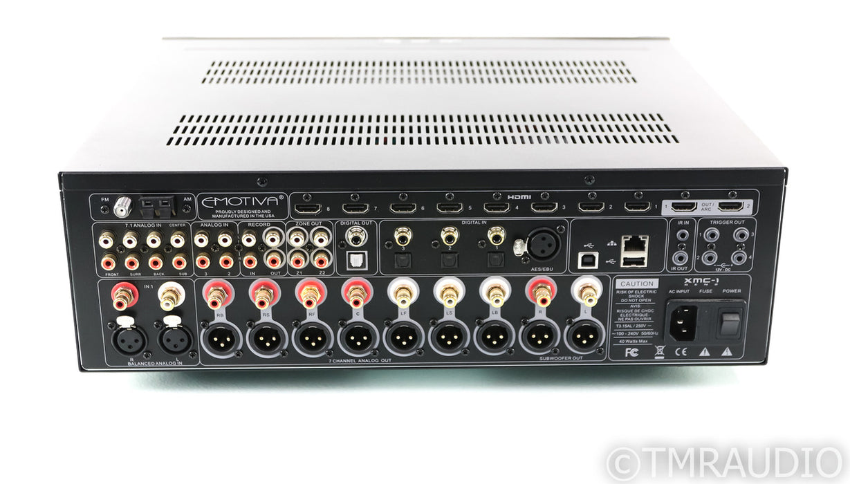 Emotiva XMC-1 Gen 2 7.2 Channel Home Theater Processor; XMC1; Remote