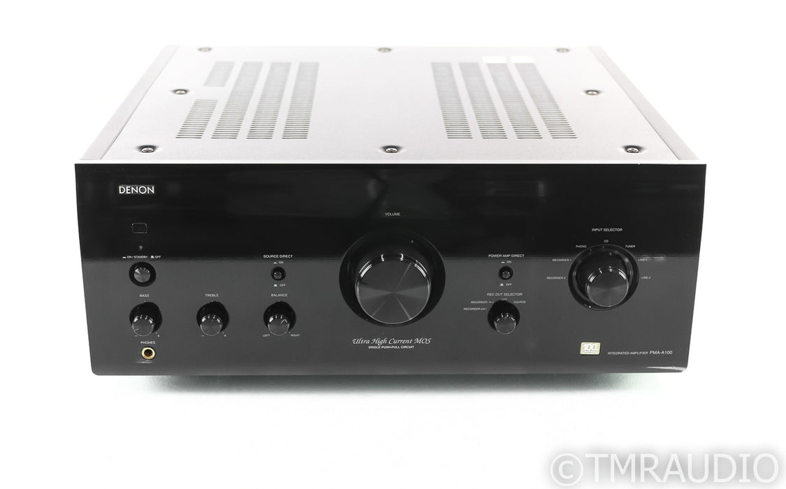 Denon PMA-A100 Stereo Integrated Amplifier; 100th Anniversary Edition; Remote