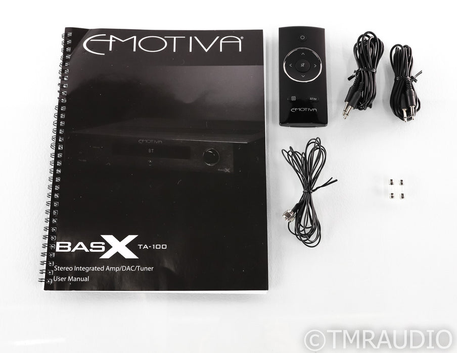 Emotiva BasX TA-100 Stereo Integrated Amplifier; MM / MC Phono; TA 100; Remote
