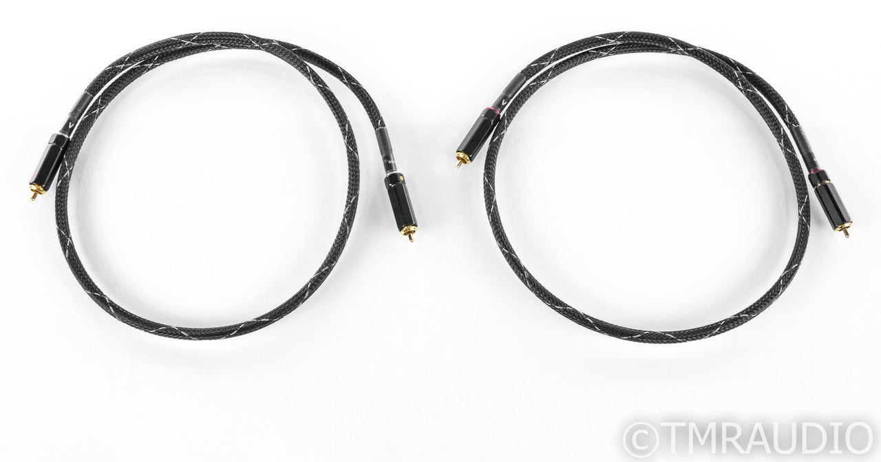 Graham Slee AgSat90 RCA Cables; 1m Pair Interconnects