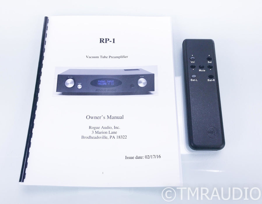 Rogue Audio RP-1 Stereo Tube Preamplifier; RP1; MM / MC Phono
