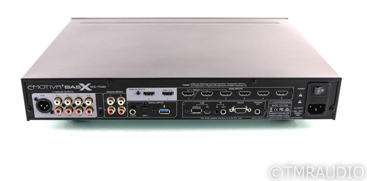 Emotiva BasX MC-700 7.1 Channel Home Theater Processor; MC700; 4K UHD