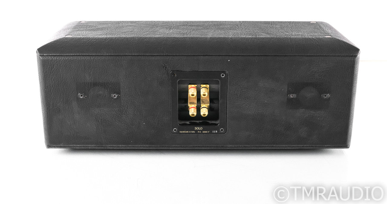 Sonus Faber Solo Center Channel Speaker; Black Leather
