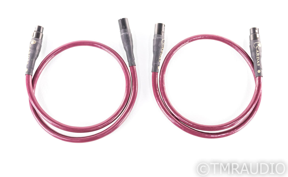 Cardas Golden Cross XLR Cables; 1m Pair Balanced Interconnects
