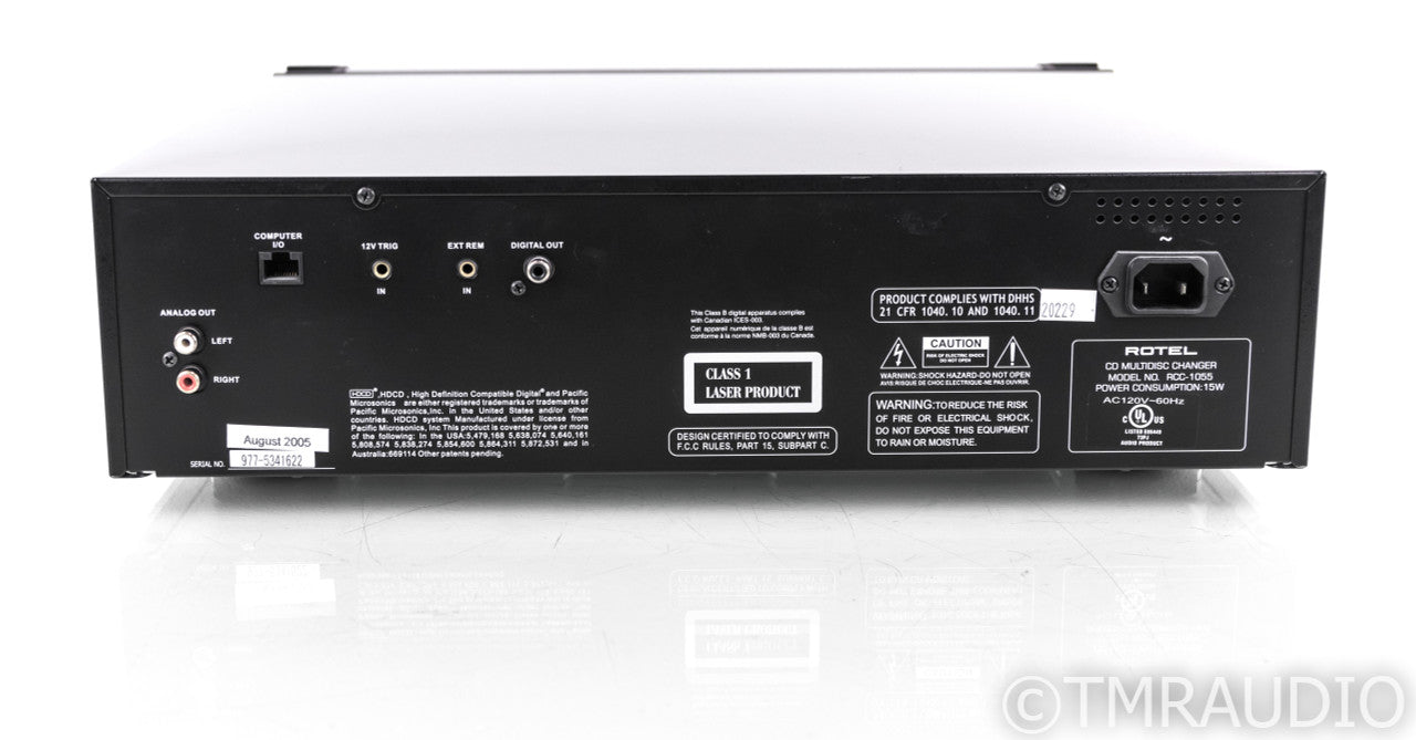 Rotel RCC-1055 5-Disc CD Changer; RCD1055; Remote