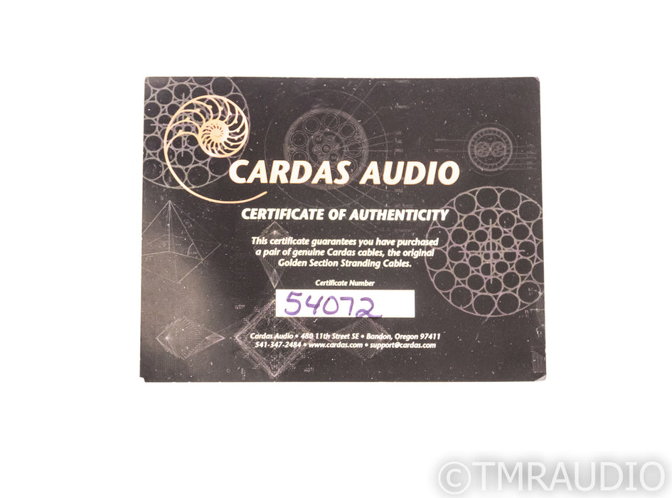 Cardas Golden Cross XLR Cables; 1m Pair Balanced Interconnects