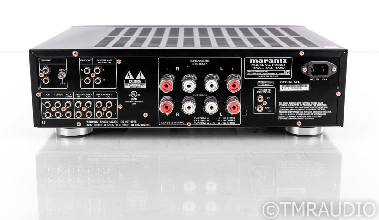 Marantz PM8004 Stereo Integrated Amplifier; PM-8004; Remote; MM phono