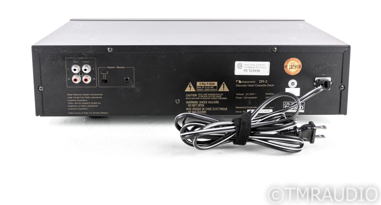 Nakamichi DR-2 Cassette Deck; DR2; Tape Recorder