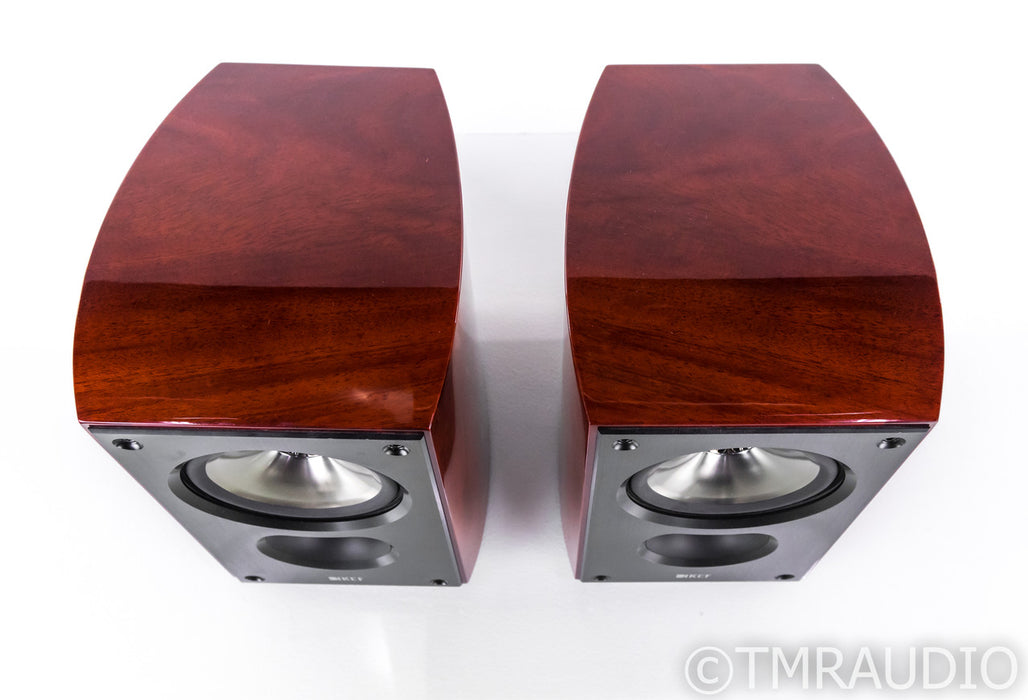 KEF XQ10 Bookshelf Speakers; Khaya Mahogany Pair