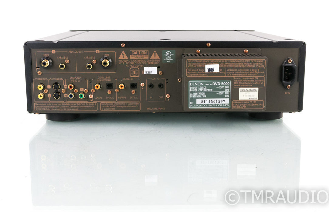 Denon DVD-5000 DVD / CD Player; DVD5000; Remote; HDCD; AS-IS (Doesn't Play DVD)