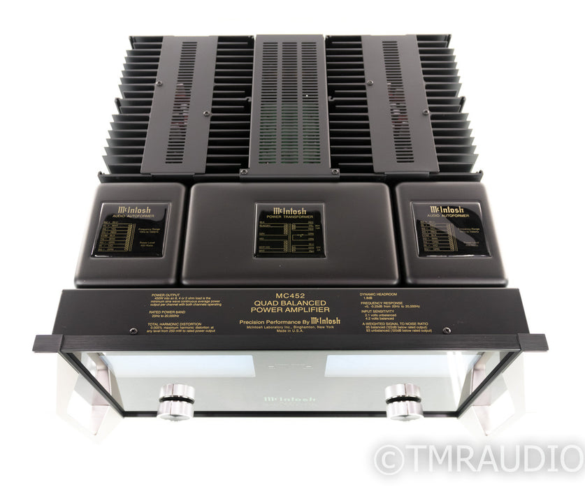 McIntosh MC452 Stereo Power Amplifier; MC-452