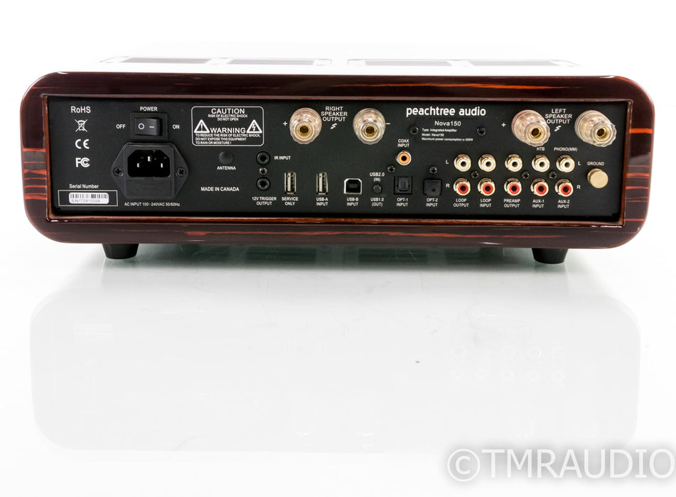 Peachtree Nova 150 Stereo Integrated Amplifier; Gloss Ebony; Remote; MM Phono