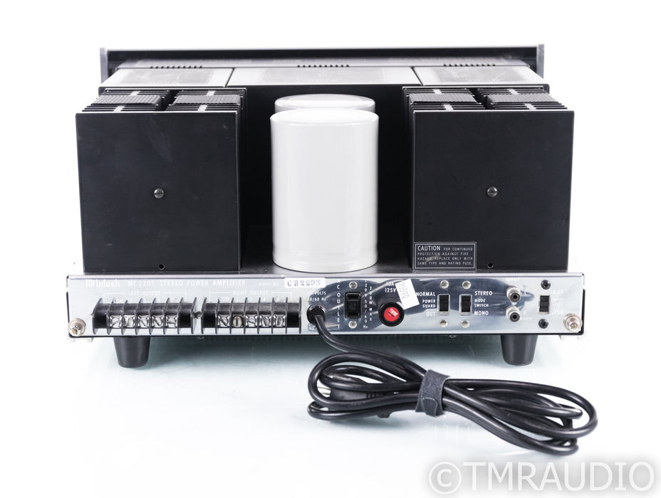 McIntosh MC2205 Vintage Stereo Power Amplifier; MC-2205