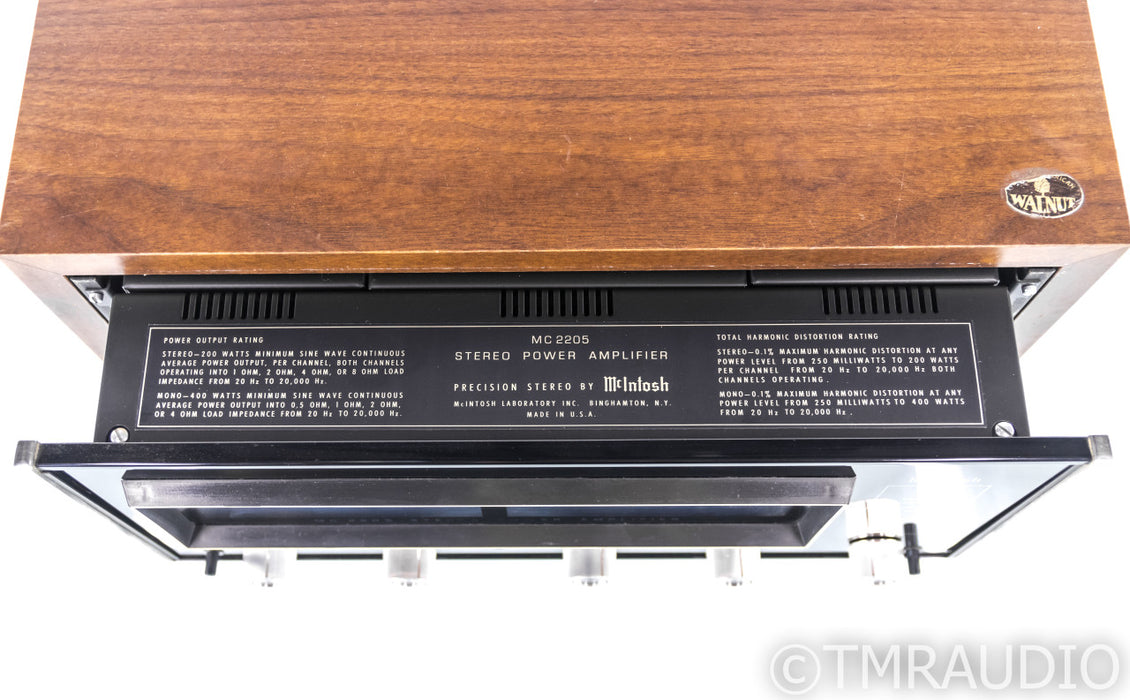 McIntosh MC2205 Vintage Stereo Power Amplifier