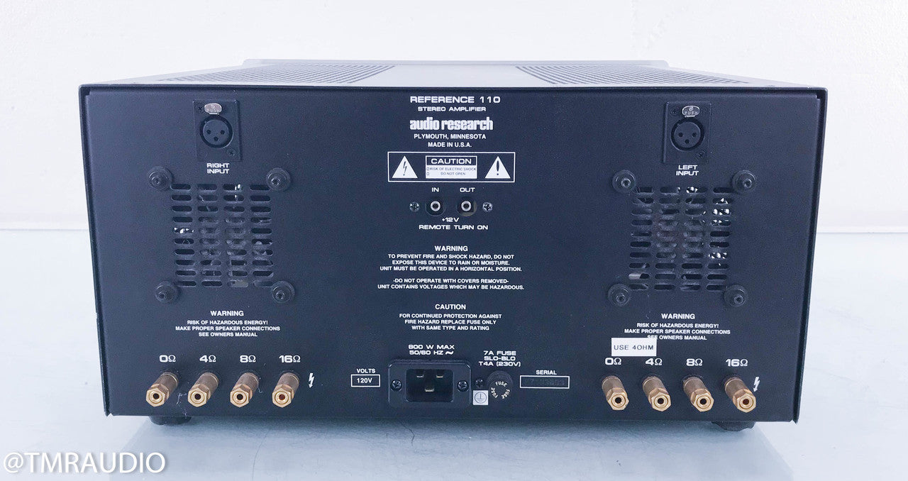 Audio Research Reference 110 Stereo Tube Power Amplifier