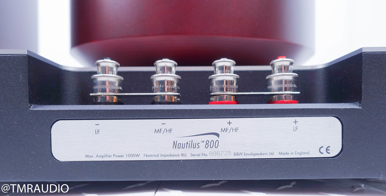 B&W Nautilus 800 Floorstanding Speakers