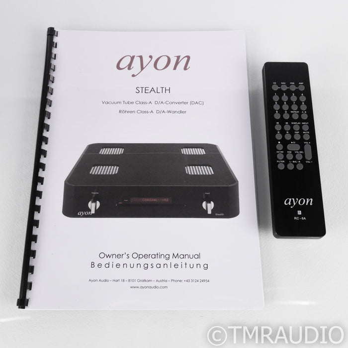 Ayon Stealth Tube DAC; D/A Converter; Remote