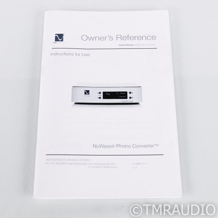 PS Audio NuWave Phono Converter; A/D Converter