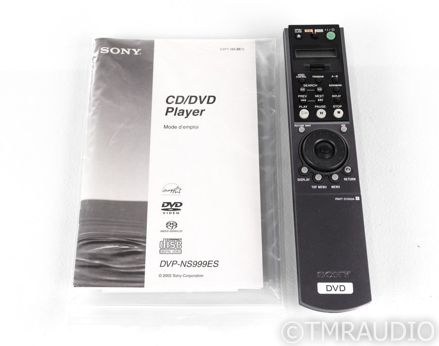 Sony DVP-NS999ES SACD / DVD Player; NS999-ES; Remote